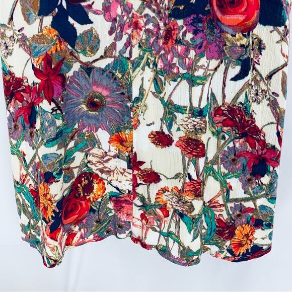 Entro Floral Mini Dress/Tunic Size Small - Picture 11 of 12